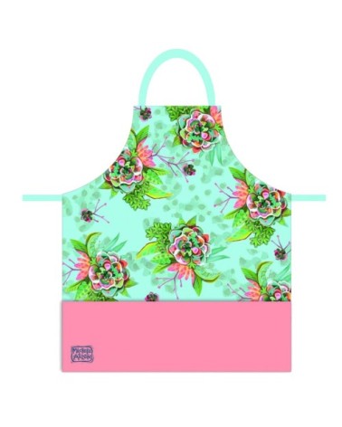 Tablier adulte à nouer en coton bloom 78x75cm