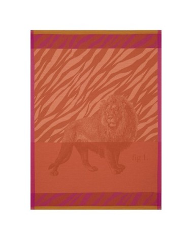 Torchon en coton fauve 60 x 80