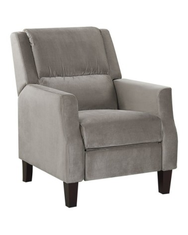 Fauteuil de relaxation en velours gris