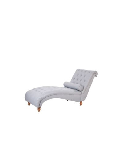 Chaise longue grise