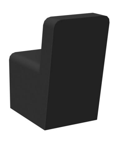 Patère en alu laqué noir