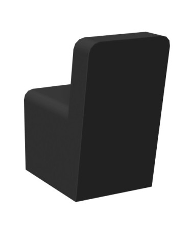 Patère en alu laqué noir