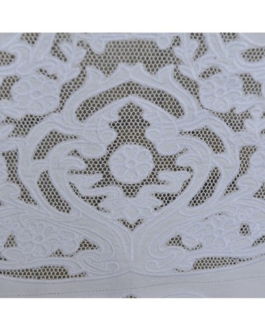 Cantonnière avec broderie sur filet 60X31 CM