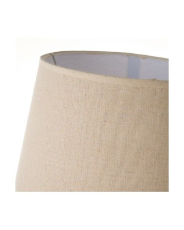 Lampe à Poser Trépied en Bois et Abat-jour Beige - H55.5cm