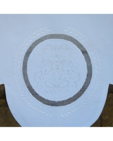 Cantonnière avec monogramme 60X27 CM