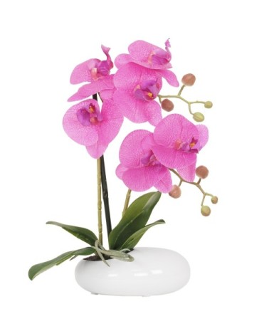 Orchidées artificielles fuchsia 35cm