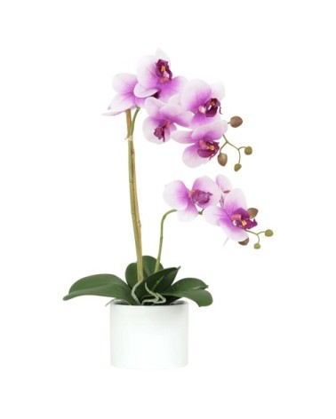 Orchidées artificielles fuchsia 55cm