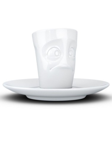Tasse expresso en porcelaine perplexe 80ml