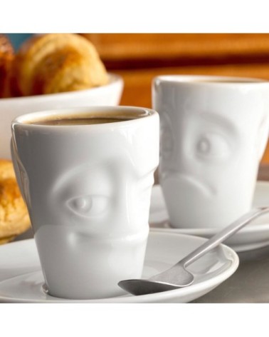 Tasse expresso en porcelaine heureux 80ml