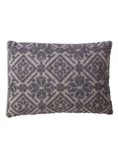 Coussin gris imprimé