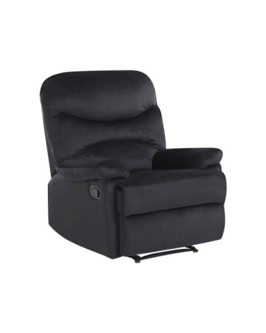 Fauteuil de relaxation en velours noir