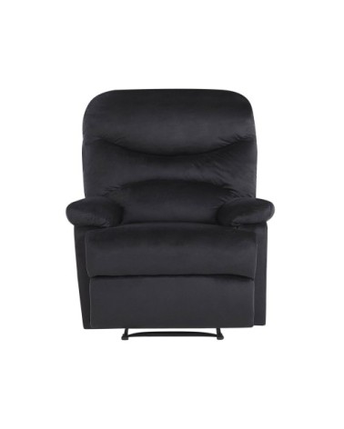 Fauteuil de relaxation en velours noir