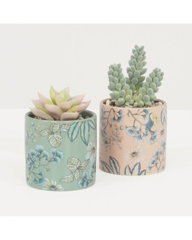 Succulentes artificielles 10cm lot de 2