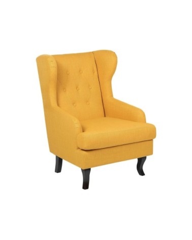 Fauteuil bergère jaune