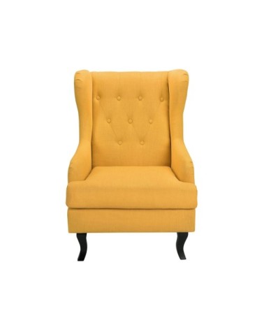 Fauteuil bergère jaune