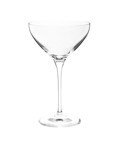 Verre à pied Martini en verre transparent