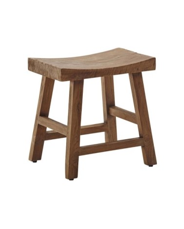 Tabouret en teck 49cm