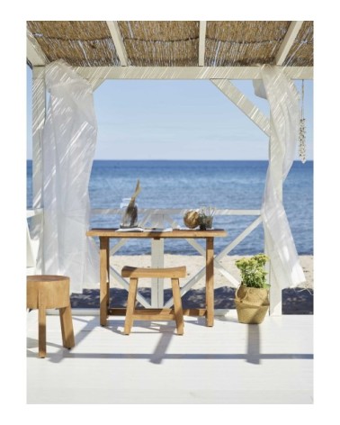 Tabouret en teck 49cm