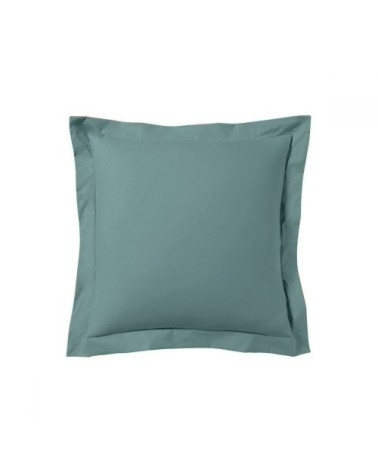 Lot de 2 taies d'oreiller satin de coton 63x63 cm céladon