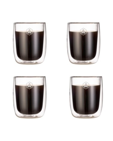 4 tasses à espresso double paroi
