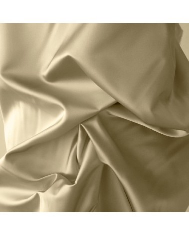 Drap housse satin de coton 180x200 cm beige