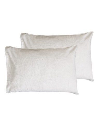 2 protège oreillers en coton biologique supr blanc 50x70 cm