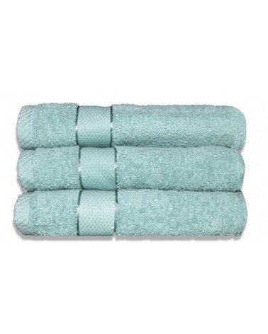 Lot de 3 draps de bain 70x130 cm 380gr/m2 céladon