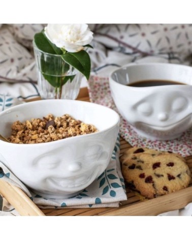 Grand bol en porcelaine heureux 500ml