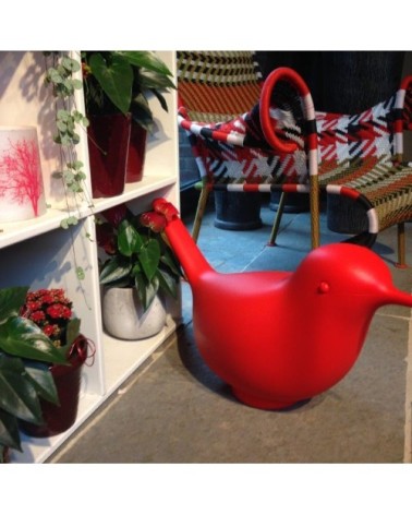 Décoration jardin en résine recyclable rouge L80cm