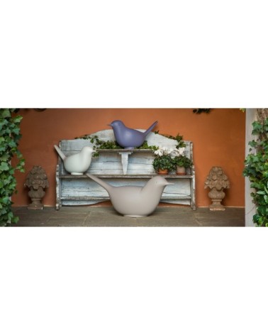 Décoration jardin en résine recyclable gris tourterelle L80cm