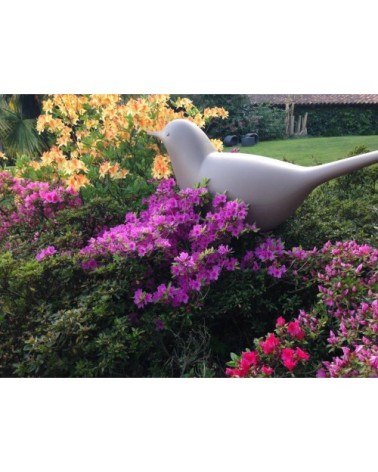 Décoration jardin en résine recyclable gris tourterelle L80cm