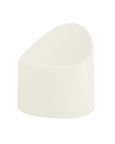 Chaise en résine recyclable blanc L65cm