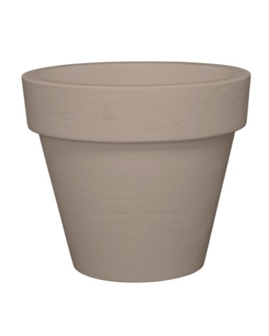 Pot à fleur en résine recyclable gris tourterelle D58cm
