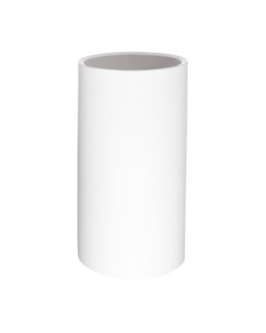 Pot et porte-parapluie en résine recyclable blanc L32cm
