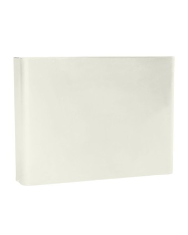 Pot à fleur en résine recyclable blanc H70cm