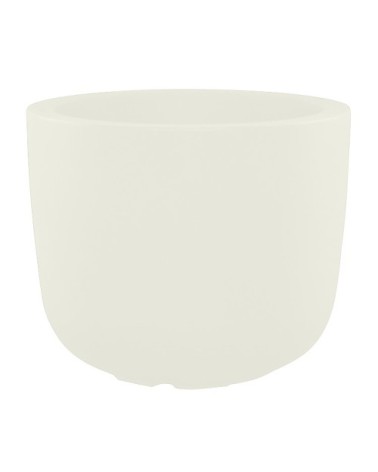 Pot à fleur en résine recyclable blanc D48cm