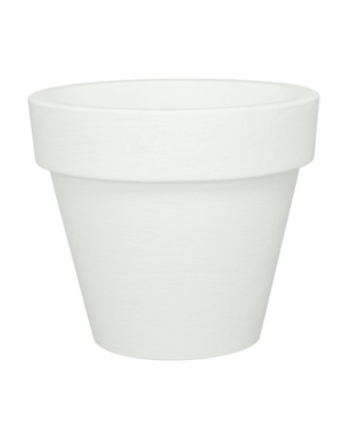 Pot à fleur éclairé en résine recyclable neutre D68cm