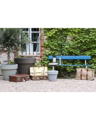 Pot à fleur en résine recyclable sauge D68cm