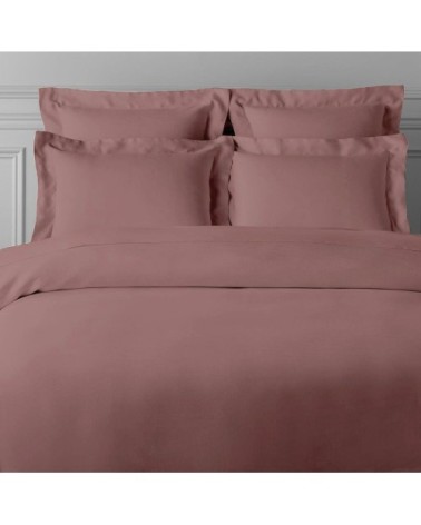 Parure de lit 3 pcs en satin de coton 200x200 cm+ 2 TO 63x63 cm rose