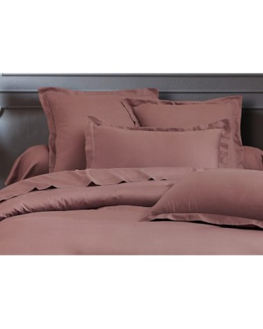 Parure de lit 3 pcs en satin de coton 200x200 cm+ 2 TO 63x63 cm rose