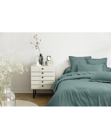 Parure de lit 3 pc en satin de coton 200x200cm+2TO 63x63cm céladon