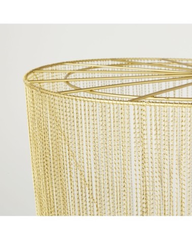 Suspension en chaines de métal doré H110