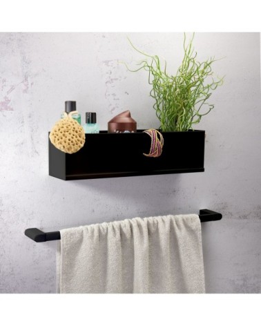 Etagère d'hôtes noire L40cm