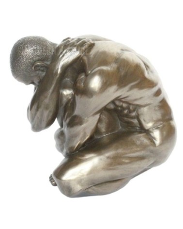 Statuette en résine homme nu H15cm