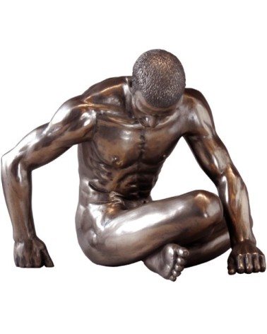 Statuette en résine homme nu H16cm