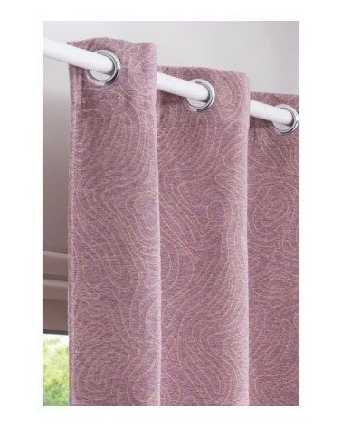 Rideau vieux mauve 135x250