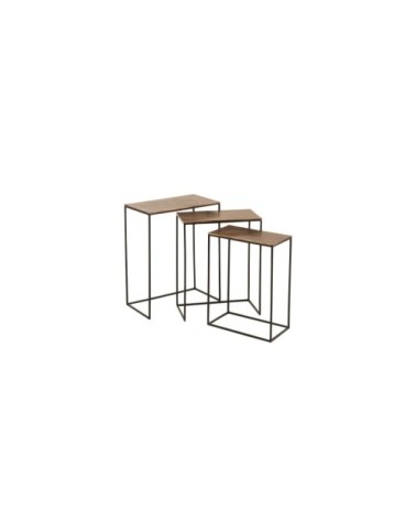 Lot de 3 tables d'appoint encastrables