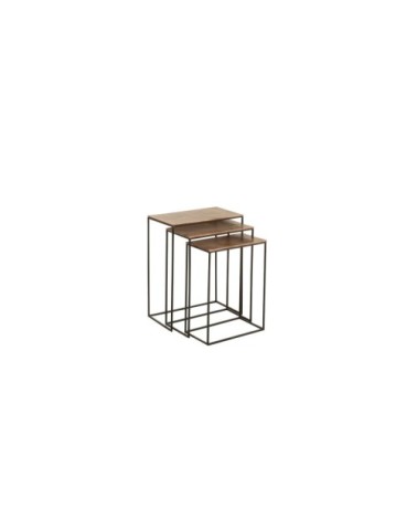 Lot de 3 tables d'appoint encastrables