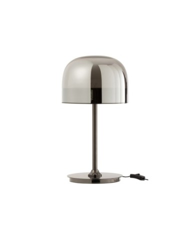 Lampe de table design en verre et métal