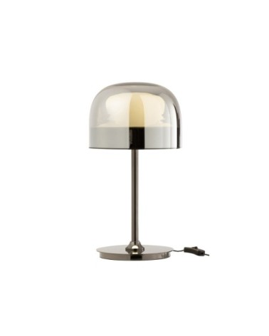 Lampe de table design en verre et métal
